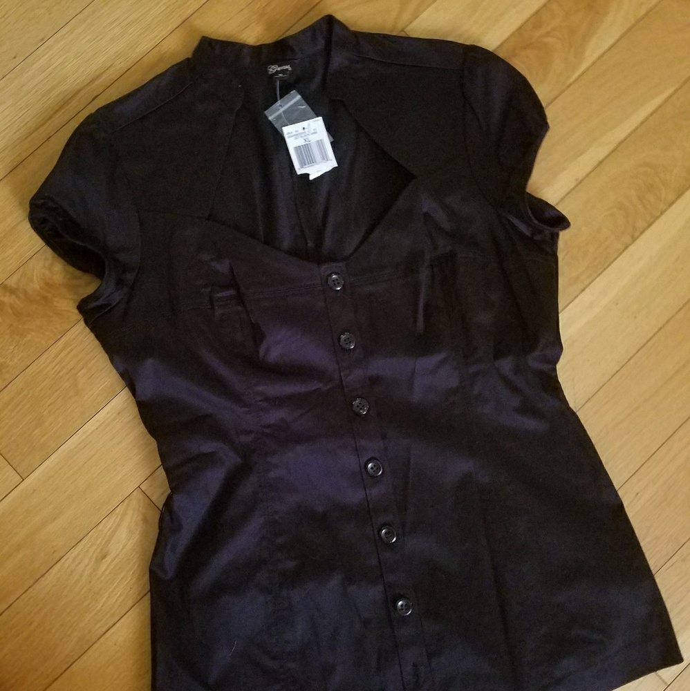 GUESS Black Button Shirt